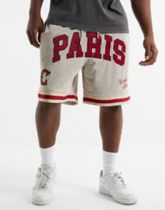 PARIS BASKETBALL SHORTS IN TAN