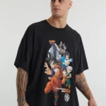 DRAGON BALL Z TEE IN WASHED BLACK